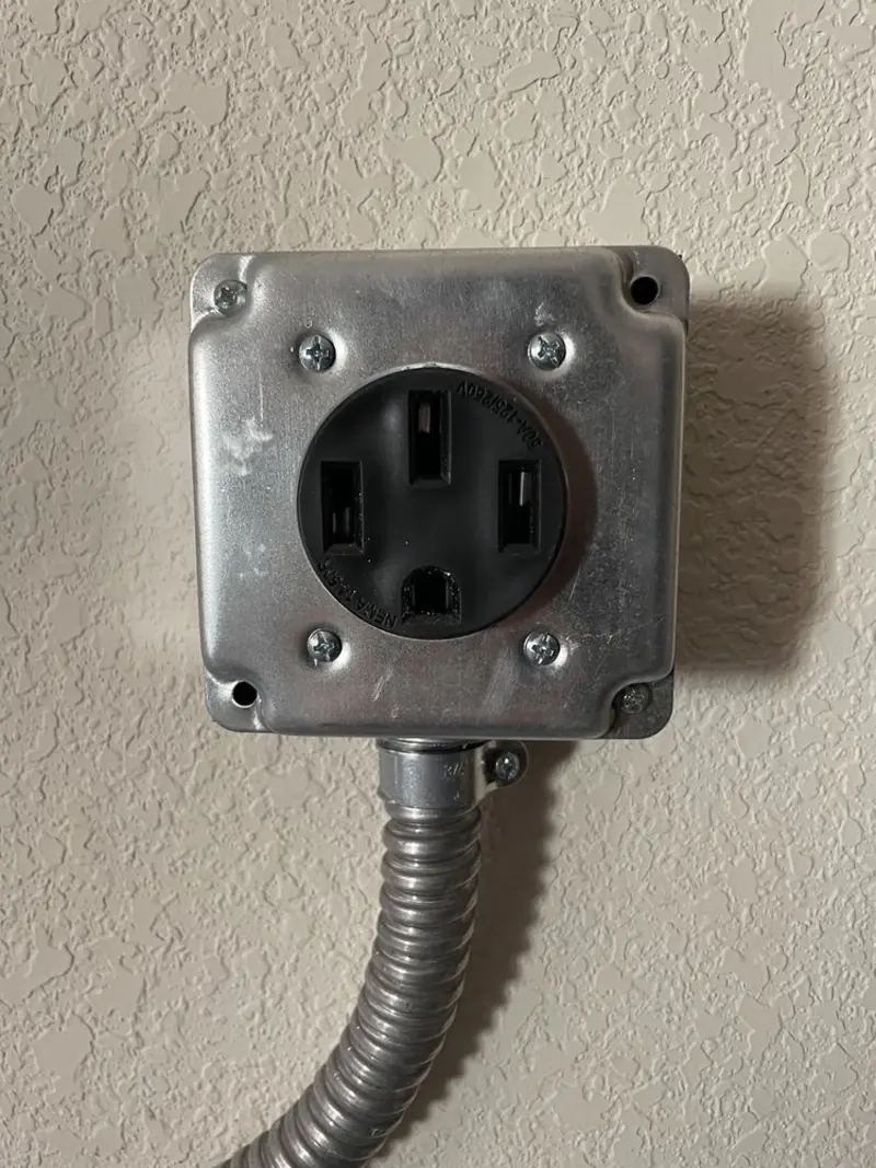 NEMA 14-50 outlet installed for Electrical Panel Upgrade in Deerfield Beach